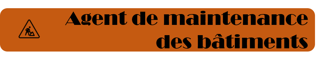Agent de maintenance batiment logo