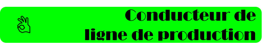 Conducteur de ligne de prod logo